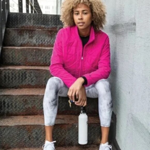 Calia Raspberry Ice Velour Velvet Quilted Jacket XL - Picture 9 of 9